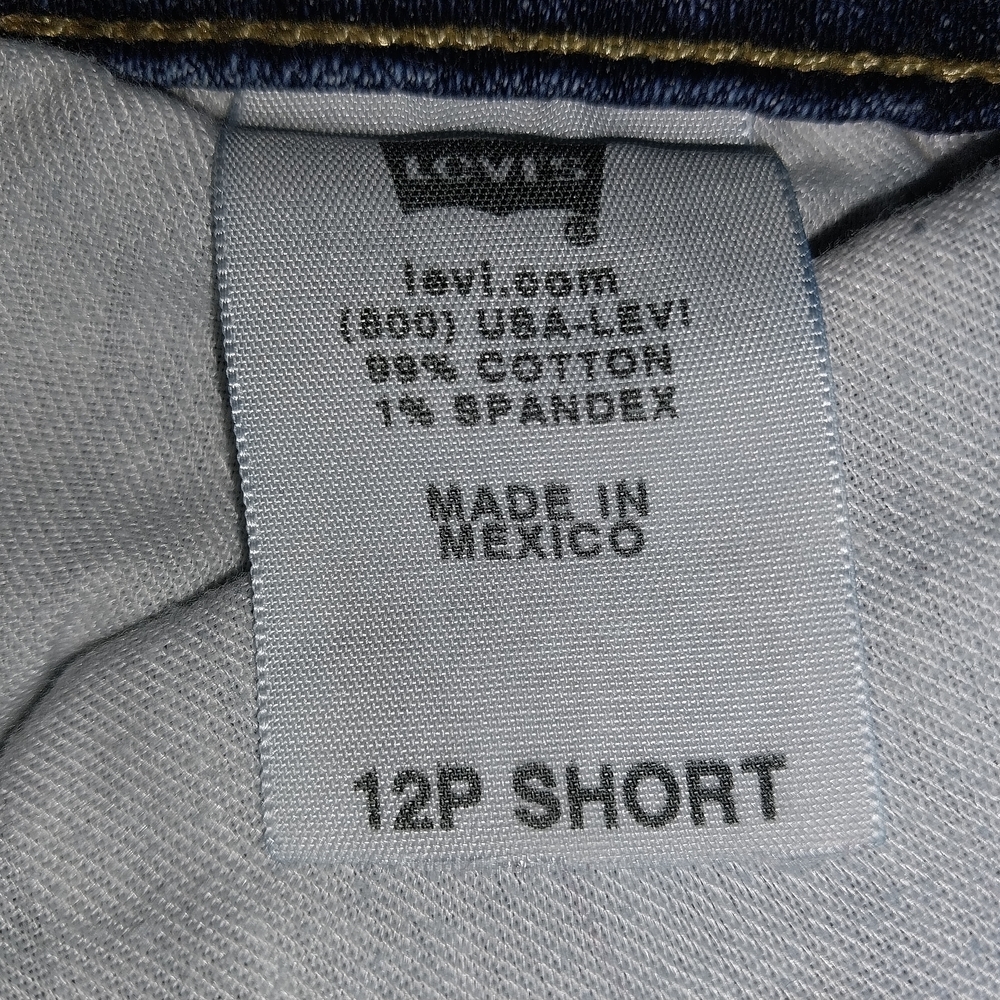 Levis 515 Boot Cut   Western  Straight Leg  Blue Denim Jeans Women's 12 P. - Picture 6 of 11